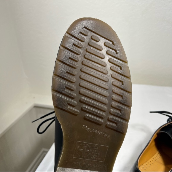 Dr. Martens vintage 1561 Oxford smooth black leather lace up sz mens UK 10 US 11 - Picture 9 of 16